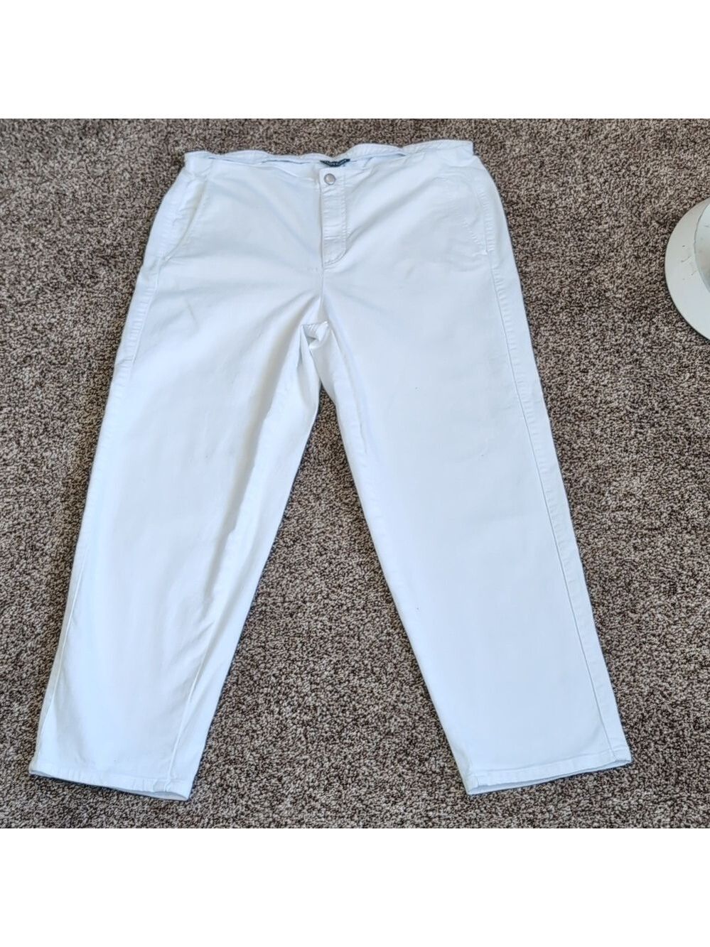 Eileen Fisher Organic Cotton Stretchy Jeans High Rise Tapered size Large